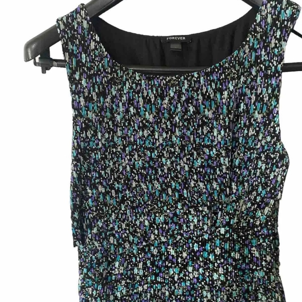 Women’s Cocktail Tiered Floral Dress, Size Small